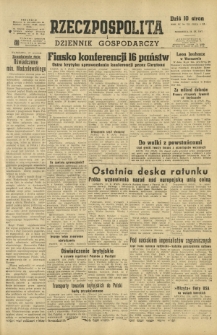 Rzeczpospolita i Dziennik Gospodarczy. R. 4, nr 252 (14 września 1947)