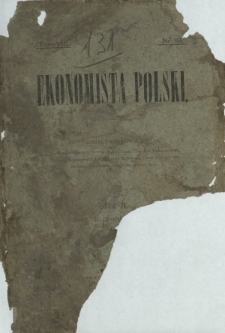 Ekonomista Polski T. 7, z. 7 (1891)