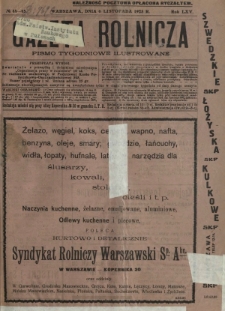 Gazeta Rolnicza : pismo tygodniowe ilustrowane. R. 65, nr 44-45 (6 listopada 1925)