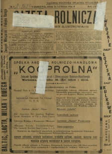 Gazeta Rolnicza : pismo tygodniowe ilustrowane. R. 66, nr 9 (26 lutego 1926)