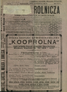 Gazeta Rolnicza : pismo tygodniowe ilustrowane. R. 66, nr 25 (18 czerwca 1926)