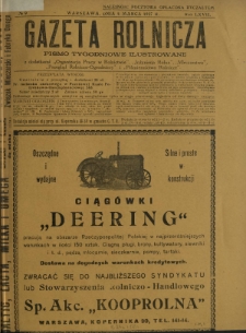 Gazeta Rolnicza : pismo tygodniowe ilustrowane. R. 67, nr 9 (4 marca 1927)