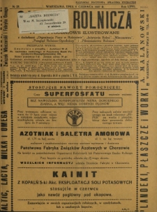 Gazeta Rolnicza : pismo tygodniowe ilustrowane. R. 67, nr 22 (4 czerwca 1927)