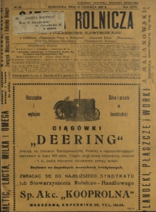 Gazeta Rolnicza : pismo tygodniowe ilustrowane. R. 67, nr 23 (10 czerwca 1927)