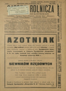 Gazeta Rolnicza : pismo tygodniowe ilustrowane. R. 67, nr 39 (30 września 1927)