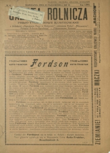 Gazeta Rolnicza : pismo tygodniowe ilustrowane. R. 67, nr 43 (28 października 1927)