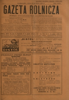 Gazeta Rolnicza : pismo tygodniowe ilustrowane. R. 75, nr 7 (15 lutego 1935)