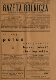 Gazeta Rolnicza : pismo tygodniowe ilustrowane. R. 75, nr 11 (15 marca 1935)