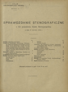 Sprawozdanie Stenograficzne z 131 Posiedzenia Sejmu Rzeczypospolitej z dnia 17 czerwca 1924 r. (I Kadencja 1922-1927)