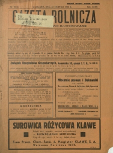 Gazeta Rolnicza : pismo tygodniowe ilustrowane. R. 75, nr 33-34 (23 sierpnia 1935)