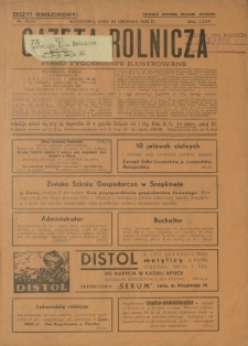 Gazeta Rolnicza : pismo tygodniowe ilustrowane. R. 75, nr 50-51 (20 grudnia 1935)