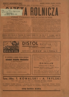 Gazeta Rolnicza : pismo tygodniowe ilustrowane. R. 76, nr 1-2 (10 stycznia 1936)