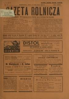 Gazeta Rolnicza : pismo tygodniowe ilustrowane. R. 76, nr 4 (24 stycznia 1936)