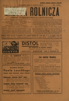Gazeta Rolnicza : pismo tygodniowe ilustrowane. R. 76, nr 6-7 (10 lutego 1936)