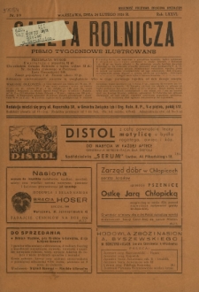 Gazeta Rolnicza : pismo tygodniowe ilustrowane. R. 76, nr 8-9 (24 lutego 1936)