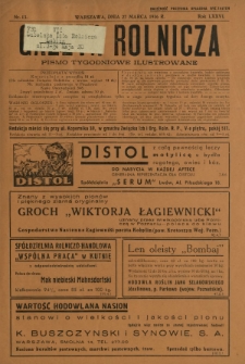 Gazeta Rolnicza : pismo tygodniowe ilustrowane. R. 76, nr 13 (27 marca 1936)