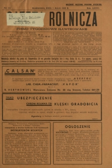 Gazeta Rolnicza : pismo tygodniowe ilustrowane. R. 76, nr 18 (1 maja 1936)