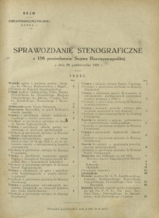 Sprawozdanie Stenograficzne z 156 Posiedzenia Sejmu Rzeczypospolitej z dnia 28 października 1924 r. (I Kadencja 1922-1927)