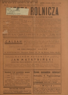 Gazeta Rolnicza : pismo tygodniowe ilustrowane. R. 77, nr 18 (30 kwietnia 1937)
