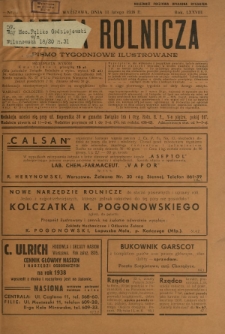 Gazeta Rolnicza : pismo tygodniowe ilustrowane. R. 78, nr 6 (11 lutego 1938)