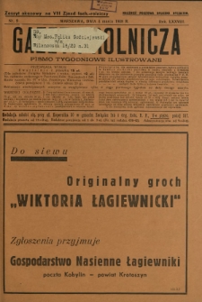 Gazeta Rolnicza : pismo tygodniowe ilustrowane. R. 78, nr 9 (4 marca 1938)