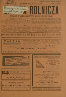 Gazeta Rolnicza : pismo tygodniowe ilustrowane. R. 78, nr 11 (18 marca 1938)