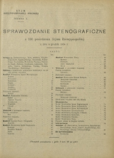 Sprawozdanie Stenograficzne z 166 Posiedzenia Sejmu Rzeczypospolitej z dnia 4 grudnia 1924 r. (I Kadencja 1922-1927)