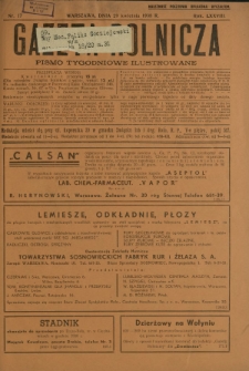 Gazeta Rolnicza : pismo tygodniowe ilustrowane. R. 78, nr 17 (29 kwietnia 1938)