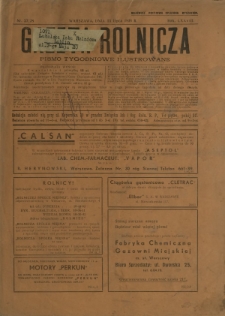 Gazeta Rolnicza : pismo tygodniowe ilustrowane. R. 78, nr 27-28 (15 lipca 1938)