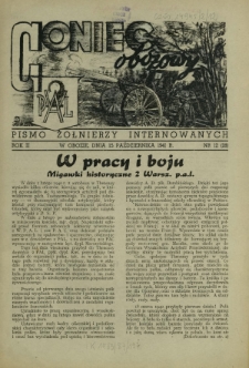Goniec Obozowy : wiadomości dla internowanych R. 2, Nr 12 (28) 15 października 1941