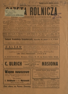Gazeta Rolnicza : pismo tygodniowe ilustrowane. R. 79, nr 5 (3 lutego 1939)