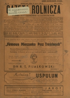 Gazeta Rolnicza : pismo tygodniowe ilustrowane. R. 79, nr 10 (10 marca 1939)