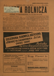 Gazeta Rolnicza : pismo tygodniowe ilustrowane. R. 79, nr 18 (5 maja 1939)