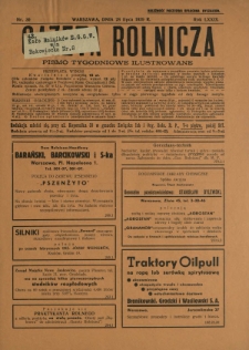 Gazeta Rolnicza : pismo tygodniowe ilustrowane. R. 79, nr 30 (28 lipca 1939)