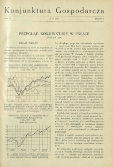 Konjunktura Gospodarcza : miesięcznik Instytutu Badania Konjunktur Gospodarczych i Cen. R. 2, z. 2 (luty 1929)