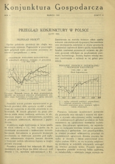 Konjunktura Gospodarcza : miesięcznik Instytutu Badania Konjunktur Gospodarczych i Cen. R. 2, z. 3 (marzec 1929)