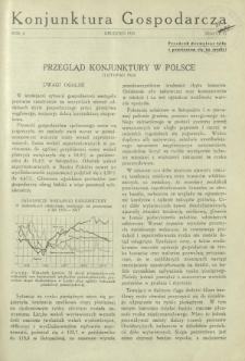 Konjunktura Gospodarcza : miesięcznik Instytutu Badania Konjunktur Gospodarczych i Cen. R. 2, z. 12 (grudzień 1929)