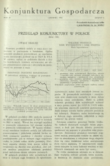 Konjunktura Gospodarcza : miesięcznik Instytutu Badania Konjunktur Gospodarczych i Cen. R. 3, z. 6 (czerwiec 1930)