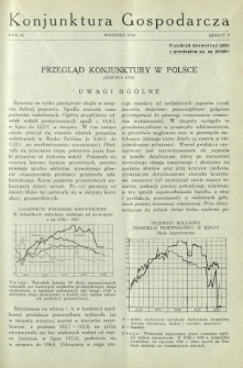Konjunktura Gospodarcza : miesięcznik Instytutu Badania Konjunktur Gospodarczych i Cen. R. 3, z. 9 (wrzesień 1930)