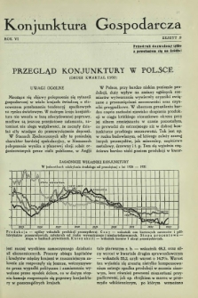 Konjunktura Gospodarcza : wydawnictwo kwartalne Instytutu Badania Konjunktur Gospodarczych i Cen. R. 6 (1933), nr 2