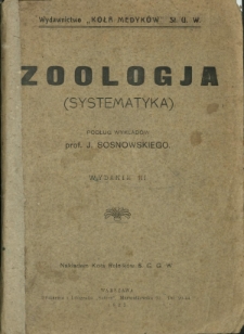 Zoologja : systematyka