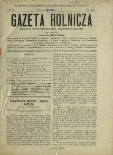 Gazeta Rolnicza : pismo tygodniowe ilustrowane. R. 65, nr 19 (8 maja 1925)