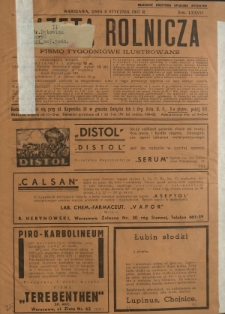 Gazeta Rolnicza : pismo tygodniowe ilustrowane. R. 77, nr 1-2 (8 stycznia 1937)