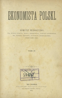 Ekonomista Polski T. 4 (1890)
