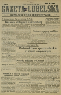 Gazeta Lubelska : niezależne pismo demokratyczne. R. 2, nr 23=332 (23 stycznia 1946)
