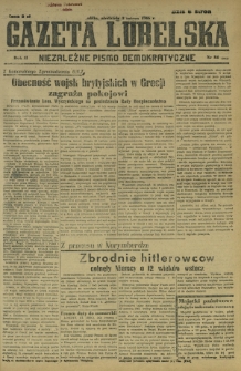 Gazeta Lubelska : niezależne pismo demokratyczne. R. 2, nr 34=343 (3 lutego 1946)