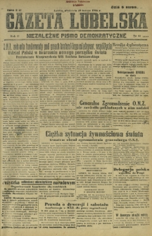 Gazeta Lubelska : niezależne pismo demokratyczne. R. 2, nr 41=350 (10 lutego 1946)
