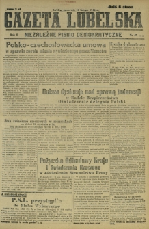 Gazeta Lubelska : niezależne pismo demokratyczne. R. 2, nr 45=354 (14 lutego 1946)