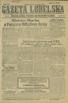 Gazeta Lubelska : niezależne pismo demokratyczne. R. 2, nr 48=357 (17 lutego 1946)