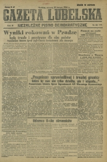 Gazeta Lubelska : niezależne pismo demokratyczne. R. 2, nr 50=359 (19 lutego 1946)